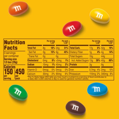 M&M'S Peanut Milk Chocolate Candy Theater Box Perspective: bottom