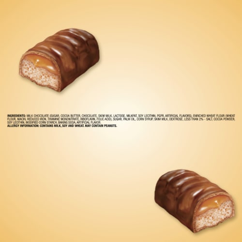 Twix Fun Size Caramel Cookie Chocolate Bars Bulk Candy Bag Perspective: bottom