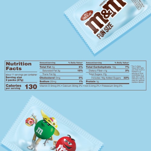 Calories in M&M's Milk Chocolate (Fun Size) and Nutrition Facts