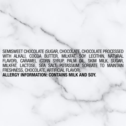 Dove Promises Sea Salt and Caramel Dark Chocolate Candy Individually Wrapped Bag Perspective: bottom