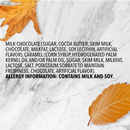 Dove Promises Caramel & Milk Chocolate Pumpkins Halloween Candy Perspective: bottom