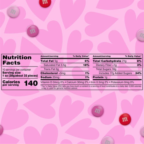M&M'S Cupid's Mix Valentines Day Milk Chocolate Candy Perspective: bottom