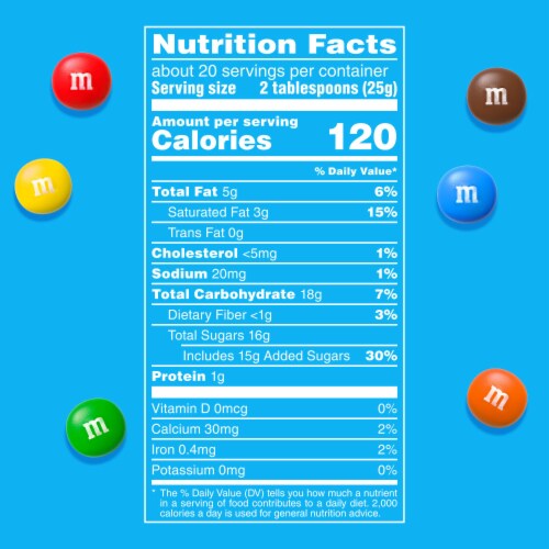 M&M'S MINIS Milk Chocolate Candy Family Size Perspective: bottom