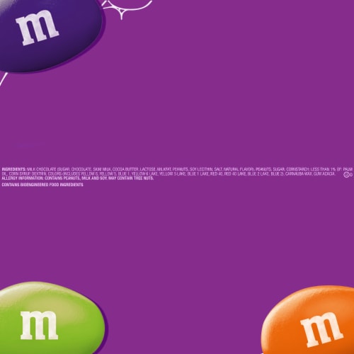 M&M'S Peanut Milk Chocolate Ghoul's Mix Chocolate Halloween Candy Perspective: bottom