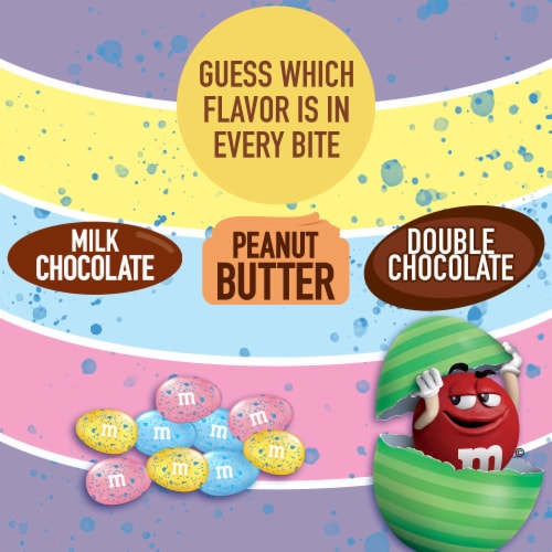 M&M'S® Mystery Mix Speckled Eggs Chocolate Easter Candy Bag Perspective: bottom