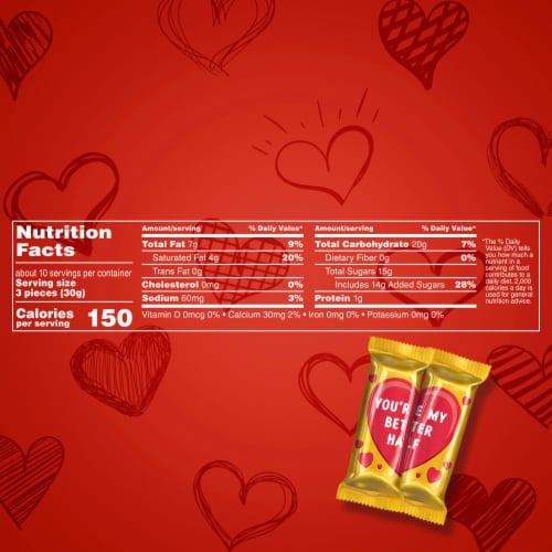Twix Minis Caramel Chocolate Cookie Valentine's Day Chocolate Candy Perspective: bottom