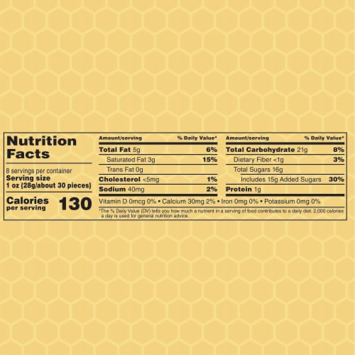 M&M'S Milk Chocolate Honey Graham Easter Candy Bag Perspective: bottom