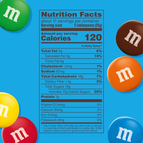 M&M'S Minis Milk Chocolate Easter Candy Sharing Size Bag Perspective: bottom