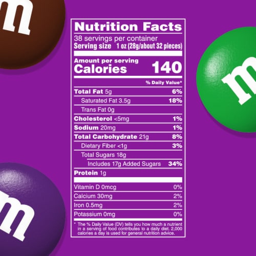 M&M's Limited Edition Milk Chocolate Candy featuring Purple Candy Party Size Bulk Bag Perspective: bottom