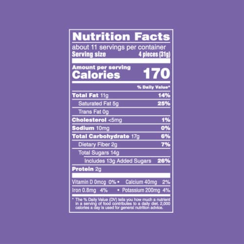 Dove Promises Dark Chocolate Almond Easter Candy Bag Perspective: bottom