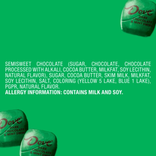 Dove Promises Dark Chocolate Holiday Mint Christmas Candy Gifts Bag Perspective: bottom