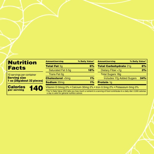M&M'S Halloween Blend Milk Chocolate Candy Bag Perspective: bottom