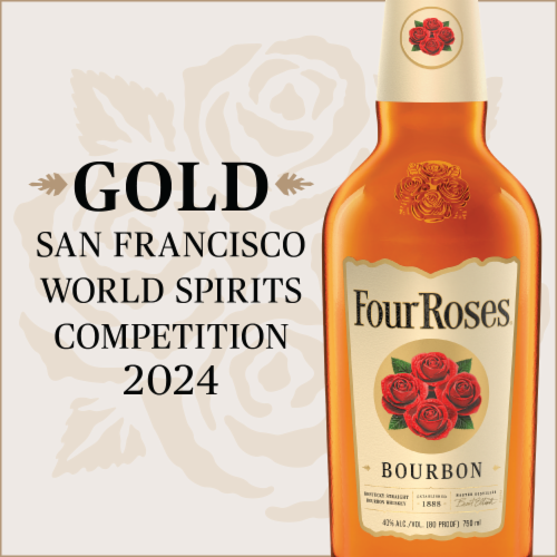 Four Roses Bourbon, 80 Proof Perspective: bottom
