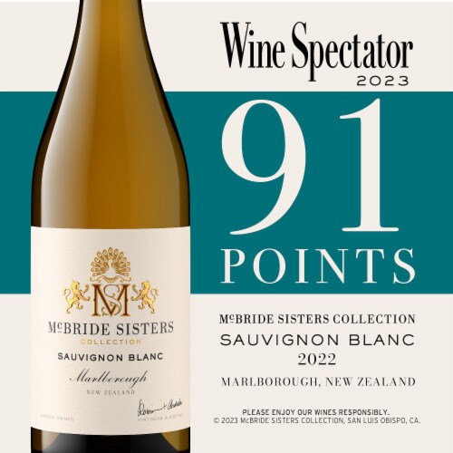 McBride Sisters Collection Sauvignon Blanc New Zealand White Wine Perspective: bottom