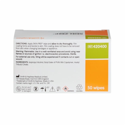 Smith & Nephew Skin Prep Protective Wipes Perspective: bottom