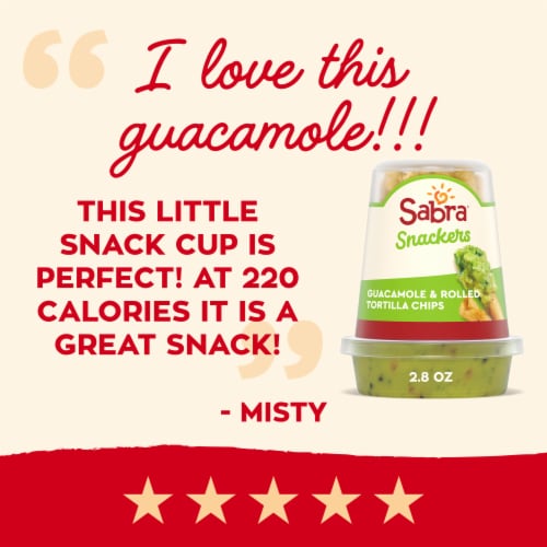 Sabra Snackers Guacamole and Rolled Tortilla Chips Perspective: bottom
