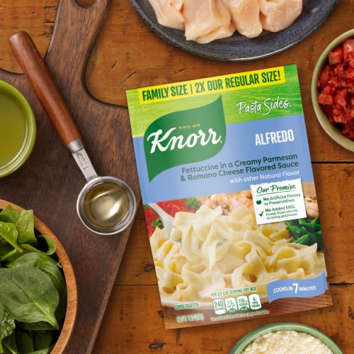 Knorr Fettuccine Alfredo Family Size Pasta Sides Perspective: bottom