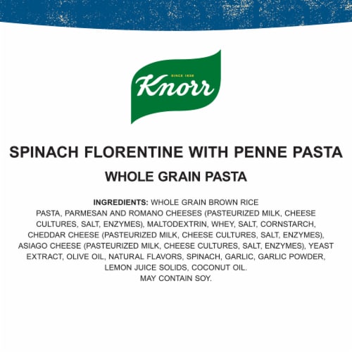 Knorr® Selects Gluten Free Spinach Florentine with Penne Pasta Perspective: bottom