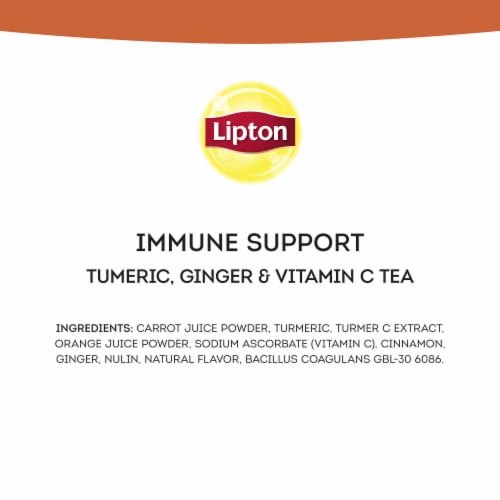 Lipton® T Probiotic Immune Support Finely Ground Herbal Tea with Probiotics Perspective: bottom