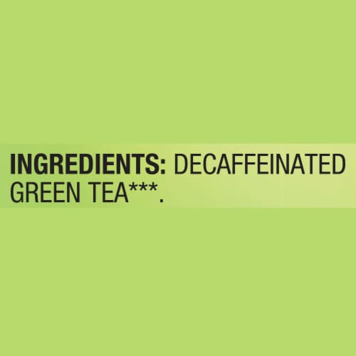 Lipton® Decaffeinated Green Tea Bags 40 Count Perspective: bottom