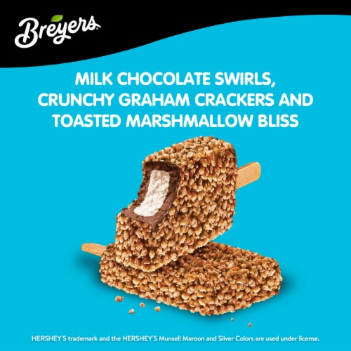 Breyers Campfire Collection Ice Cream S'mores Bar 18 fl oz Perspective: bottom