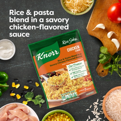 Knorr Chicken Long Grain Rice and Vermicelli Pasta Blend Rice Sides Perspective: bottom
