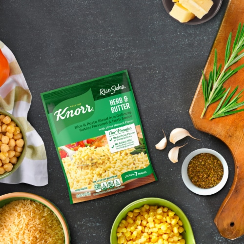 Knorr Herb & Butter Long Grain Rice and Vermicelli Pasta Blend Rice Sides Perspective: bottom