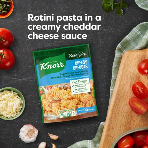 Knorr Cheesy Cheddar Rotini Pasta Sides Perspective: bottom