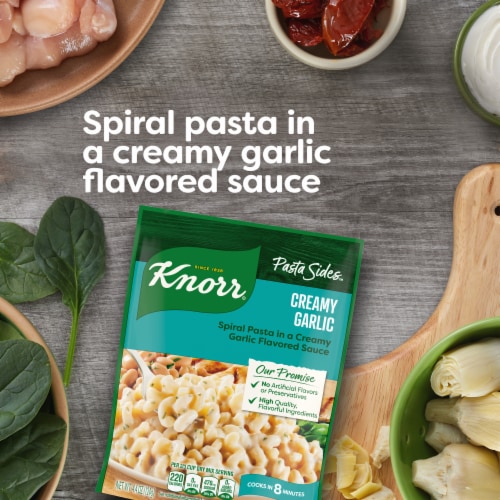Knorr Creamy Garlic Shells Pasta Sides Perspective: bottom