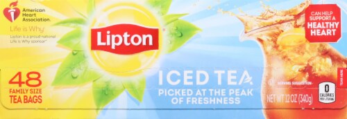 Lipton® Unsweetened Black Iced Tea Bags Perspective: bottom