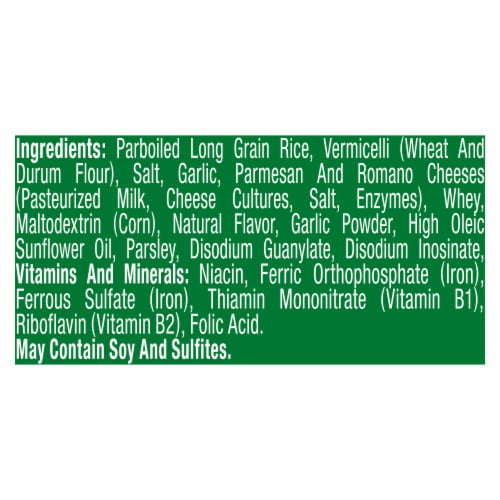 Knorr® Rice Sides Garlic Parmesan Rice & Pasta Blend Perspective: bottom