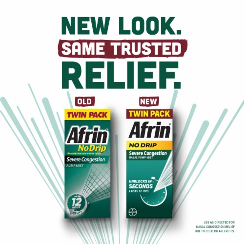 Afrin® Severe Congestion Pump Mist Twin Pack Perspective: bottom