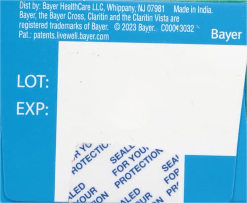 Claritin® Liquid Non-Drowsy Honey Flavored Loratadine Oral Solution Perspective: bottom