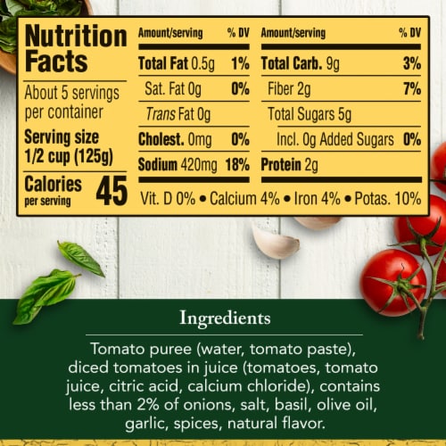 Classico Tomato & Basil Spaghetti Pasta Sauce Perspective: bottom