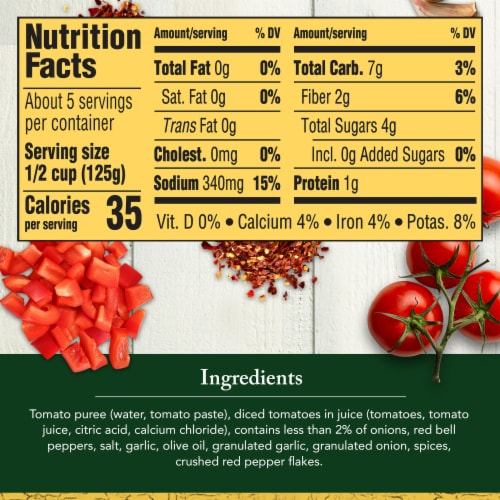 Classico Spicy Red Pepper Spaghetti Pasta Sauce Perspective: bottom