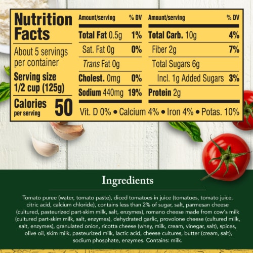 Classico Four Cheese Spaghetti Pasta Sauce Perspective: bottom