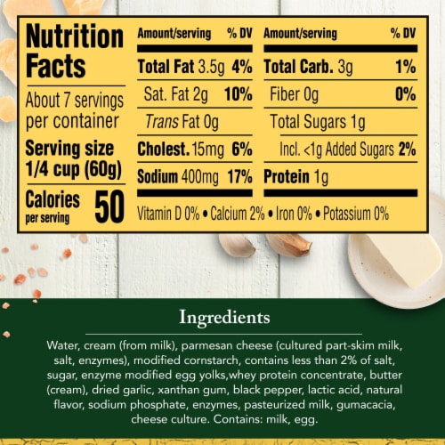 Classico Creamy Alfredo Spaghetti Pasta Sauce Perspective: bottom