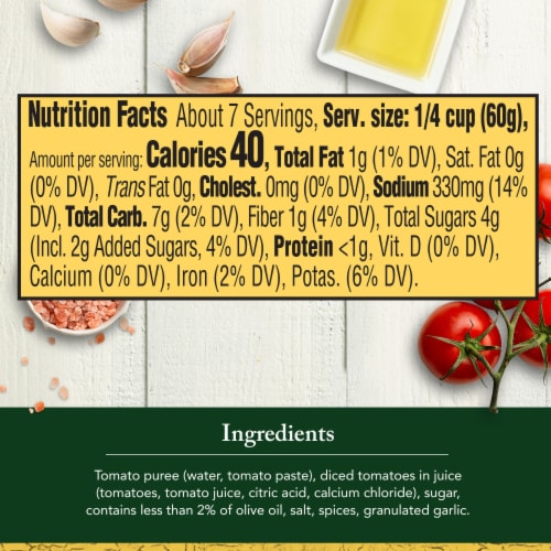 Classico Signature Recipes Traditional Pizza Sauce Perspective: bottom