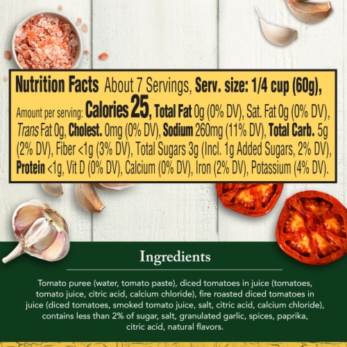 Classico Signature Recipes Fire Roasted Pizza Sauce Perspective: bottom