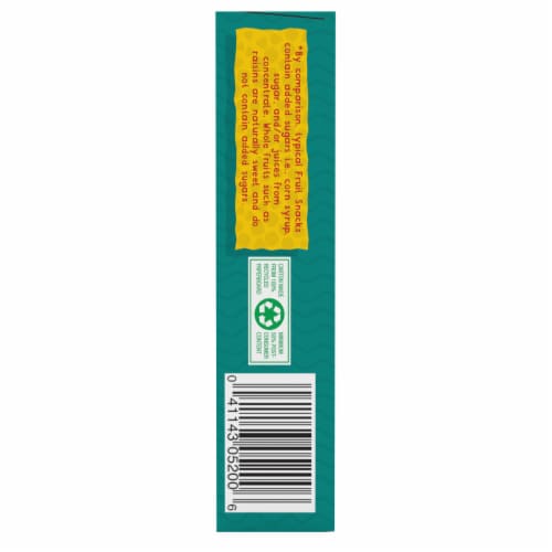 Sun-Maid® Fruity Tropical Punch Raisin Snacks Perspective: bottom