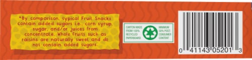 Sun-Maid® Fruity Peach Raisin Snacks Perspective: bottom