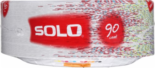 Solo® Decorated 8.5-Inch Assorted Plates Perspective: bottom