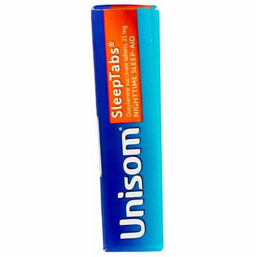Unisom SleepTabs Nighttime Doxylamine Succinate Sleep-aid Perspective: bottom