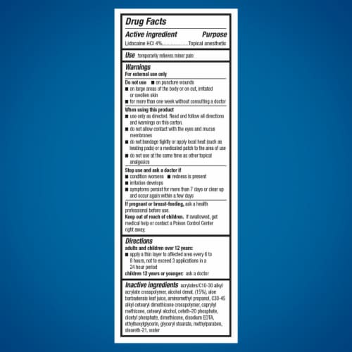 Aspercreme® with Lidocaine Maximum Strength Odor Free Pain Relieving Creme Perspective: bottom