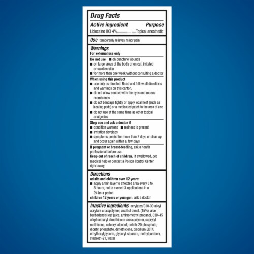 Aspercreme® with Lidocaine Maximum Strength Odor Free Pain Relieving Creme Perspective: bottom