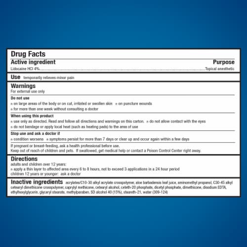 Aspercreme with 4% Lidocaine Odor Free Pain Relieving Creme Perspective: bottom