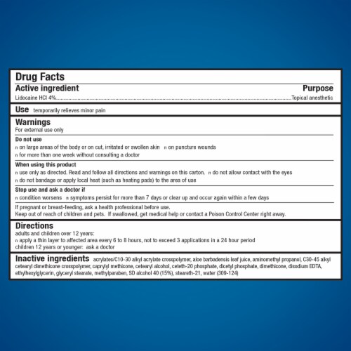 Aspercreme with 4% Lidocaine Odor Free Pain Relieving Creme Perspective: bottom