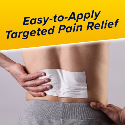 Aspercreme Maximum Strength Pain Relief Patch for Back Neck & Shoulder Pain With 4% Lidocaine Perspective: bottom