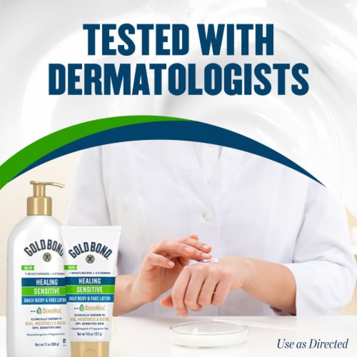 Gold Bond Healing Sensitive Daily Body & Face Lotion for Dry Sensitive Skin Perspective: bottom