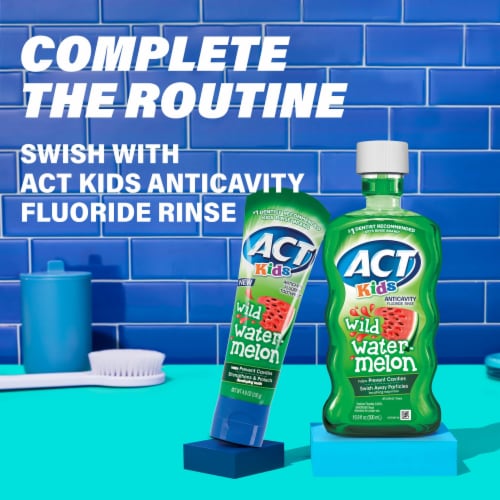 ACT Kids Fluoride Wild Watermelon Toothpaste Perspective: bottom